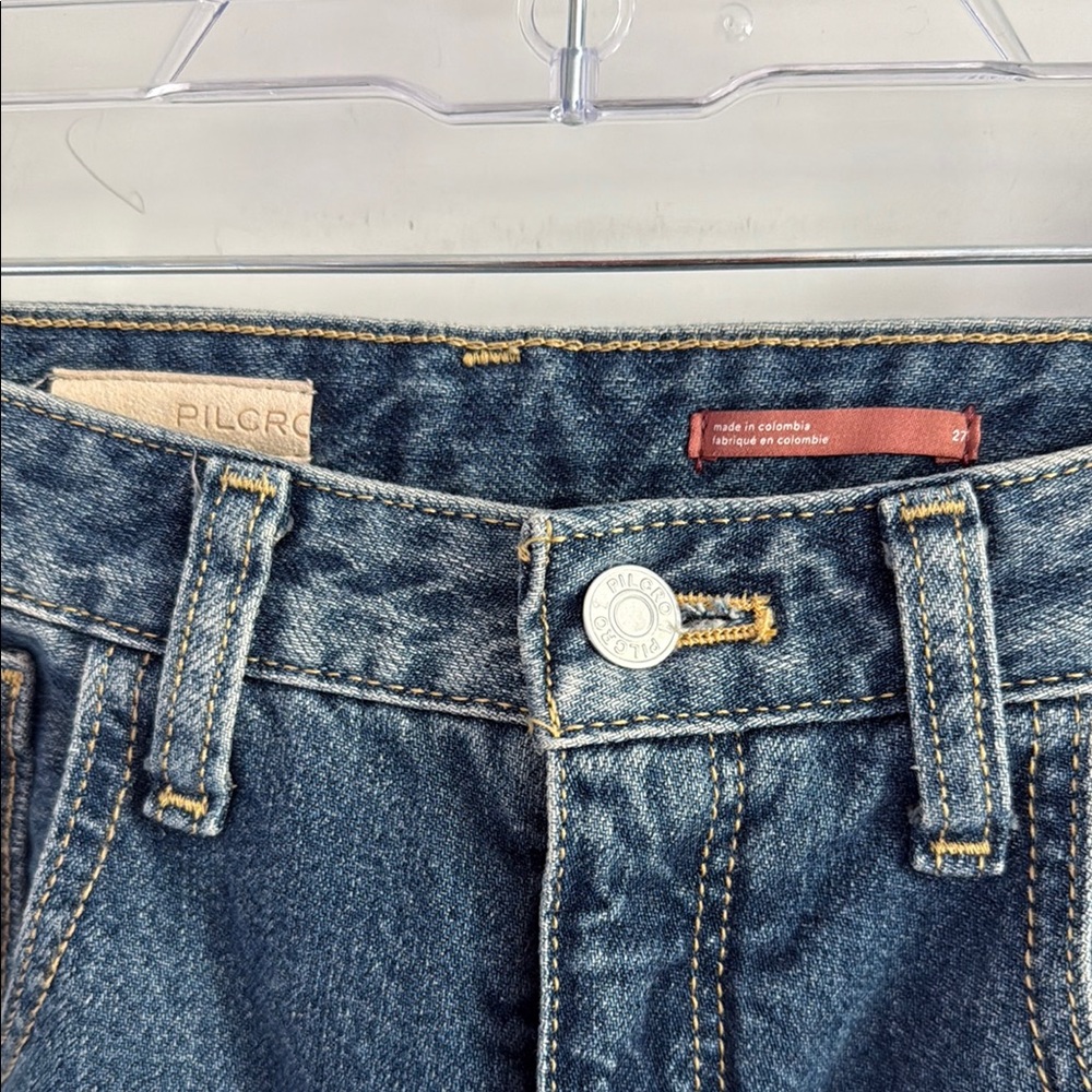 NWT Pilcro Anthropologie Distressed Blue Jeans Size 27 - Picture 6 of 9